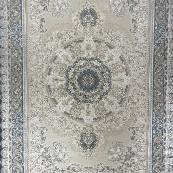 سجاد ميرال تركي كلاسيك EO06A كريم سماوي مقاس  80*150