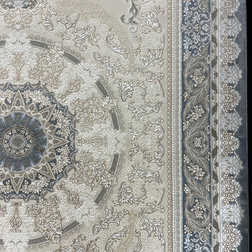 سجاد ميرال تركي كلاسيك EO06A كريم سماوي مقاس 50*80