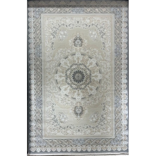 Miral Turkish Classic Rug EO06A dark gray cream Size 400*600
