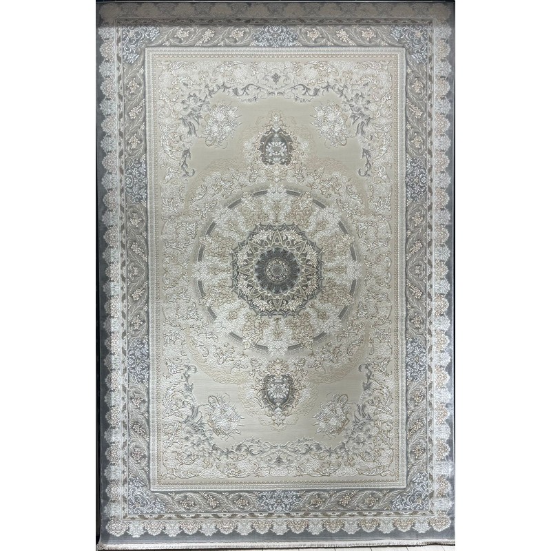 سجاد ميرال تركي كلاسيك EO06A كريم رصاصي غامق مقاس 500*600