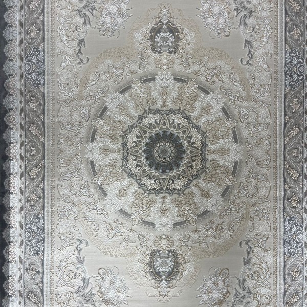 Miral Turkish Classic Rug EO06A dark gray cream Size 400*600