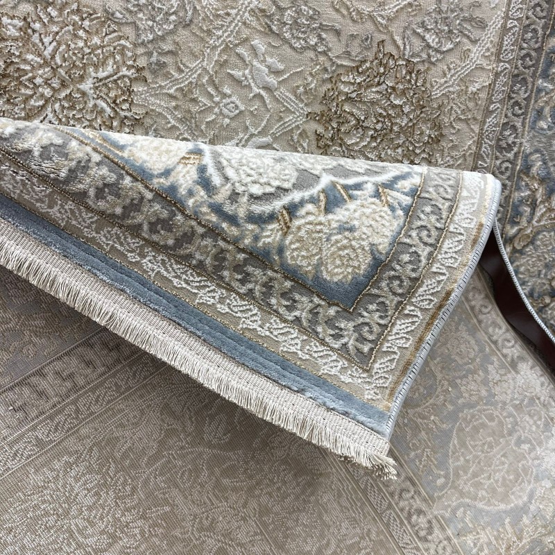 سجاد ميرال تركي كلاسيك EO15A كريم سماوي مقاس 500*600