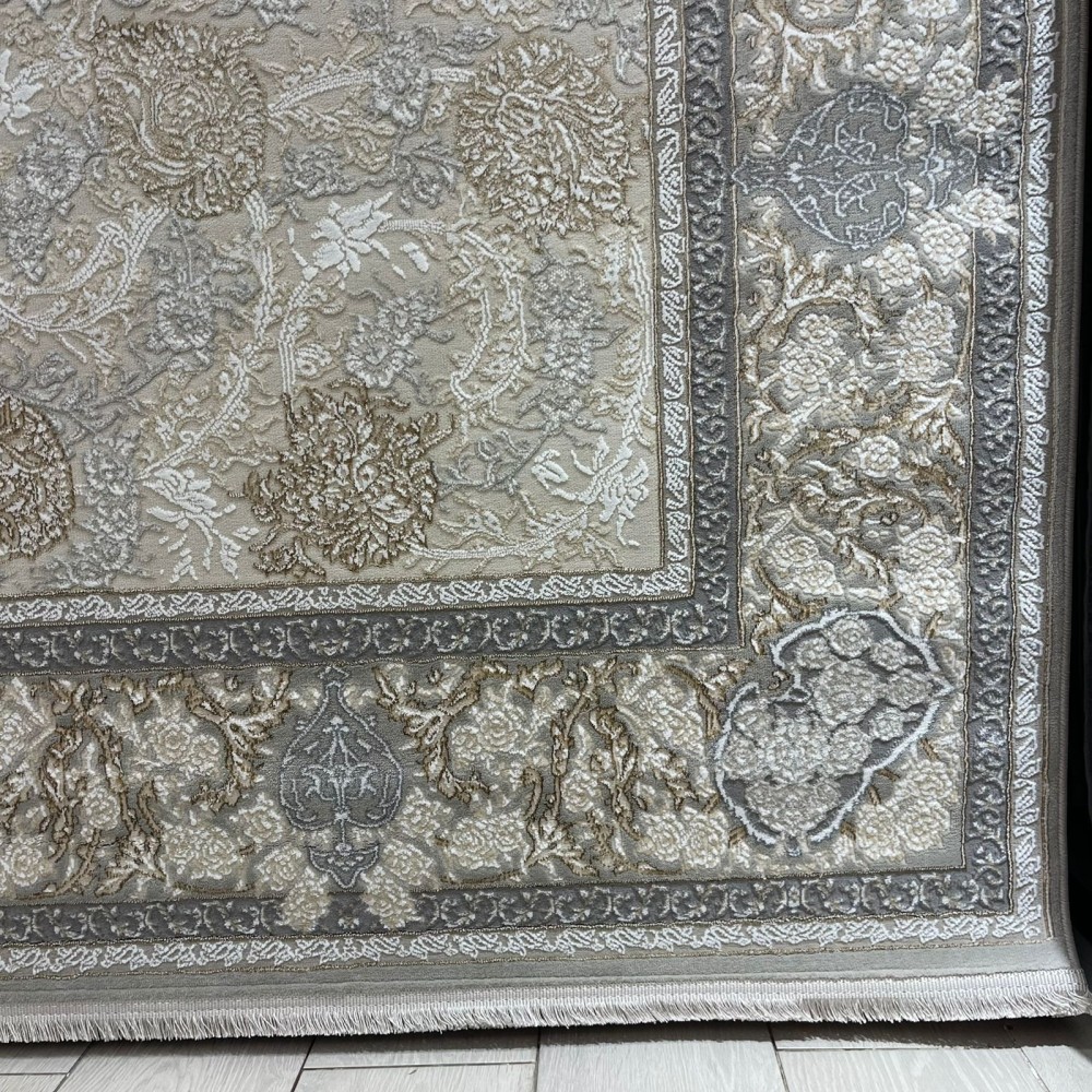 سجاد ميرال تركي كلاسيك EO15A كريم رصاصي فاتح مقاس 50*80