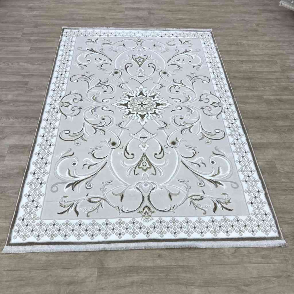 سجاد تركي نرمين نقش فرنسي AM77A كريم بيج مقاس 100*200 سجاد تركي نرمين نقش فرنسي AM77A كريم بيج مقاس 100*200