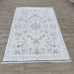 سجاد تركي نرمين نقش فرنسي AM77A كريم بيج مقاس 100*200