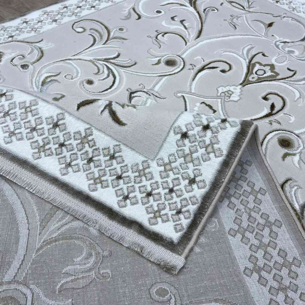 سجاد تركي نرمين نقش فرنسي AM77A كريم بيج مقاس 100*200 سجاد تركي نرمين نقش فرنسي AM77A كريم بيج مقاس 100*200