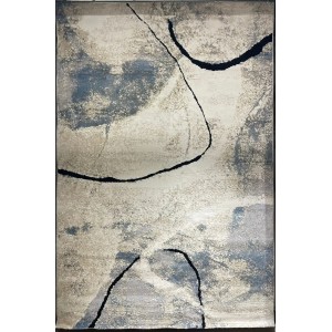 Turkish Opera Carpet HD24A White Blue Size 100*200