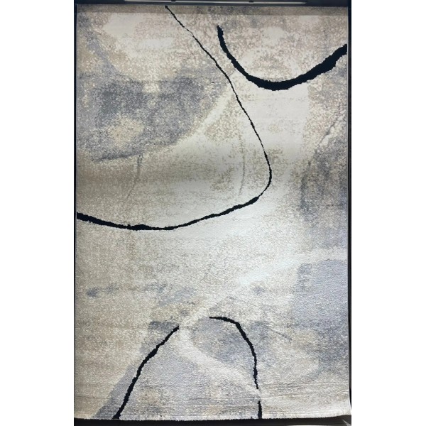 Turkish Opera Carpet HD24A White dark gray Size 50*80