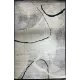 سجاد اوبرا تركي HD24A ابيض رصاصي غامق مقاس 100*200 - سجاد مودرن