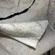 سجاد اوبرا تركي HD24A ابيض رصاصي غامق مقاس 100*200 - سجاد مودرن