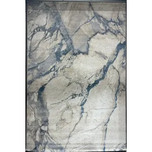 سجاد اوبرا تركي HD33A ابيض سماوي مقاس 100*200