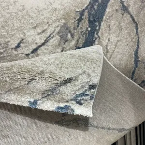سجاد اوبرا تركي HD33A ابيض سماوي مقاس 100*200
