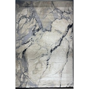 سجاد اوبرا تركي HD33A ابيض رصاصي غامق مقاس 150*220