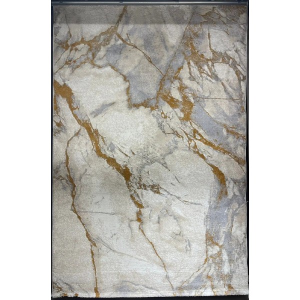 سجاد اوبرا تركي HD33A ابيض ذهبي مقاس 250*350