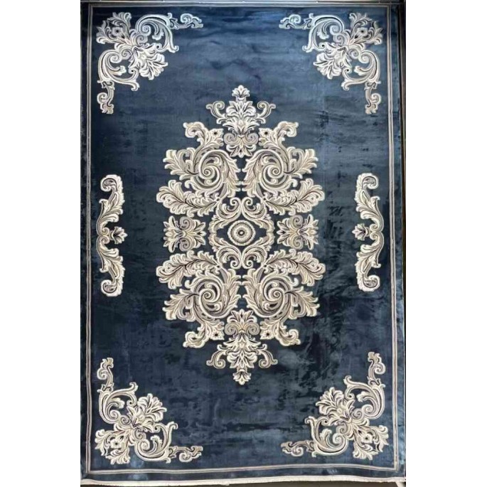 Turkish rugs Paris 32126A blue size 300*400