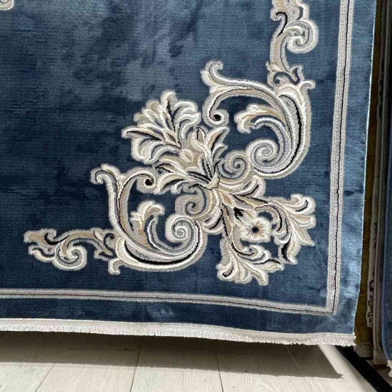 سجاد تركي باريس 32126A سماوي مقاس 50*80