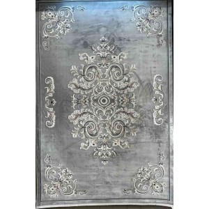 Turkish rugs Paris 32126A gray size 100*300