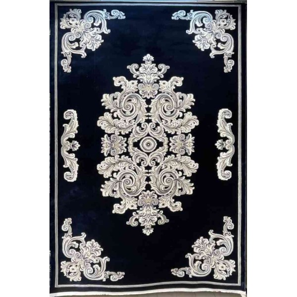 Turkish rugs Paris 32126A navy size 50*80