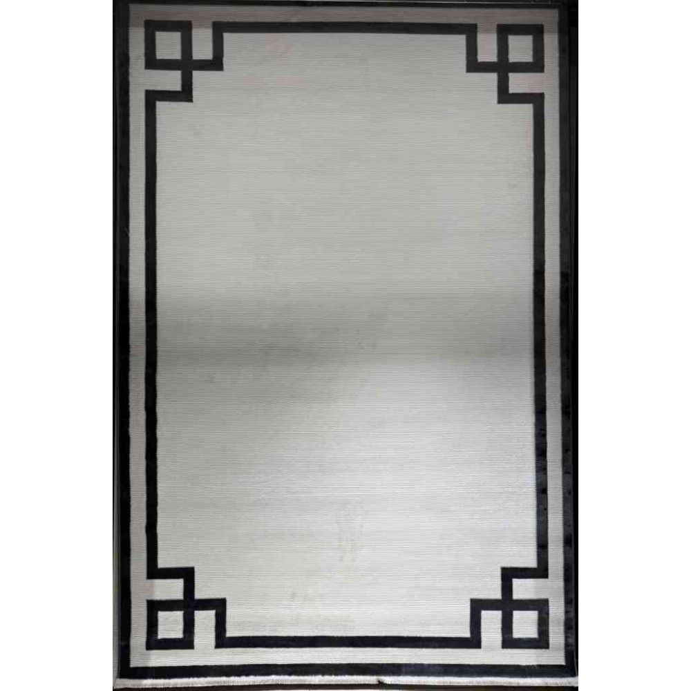 سجاد تركي برواز مودرن 43 ابيض اسود مقاس 50*80