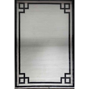 سجاد تركي برواز مودرن 43 ابيض اسود مقاس 150*220