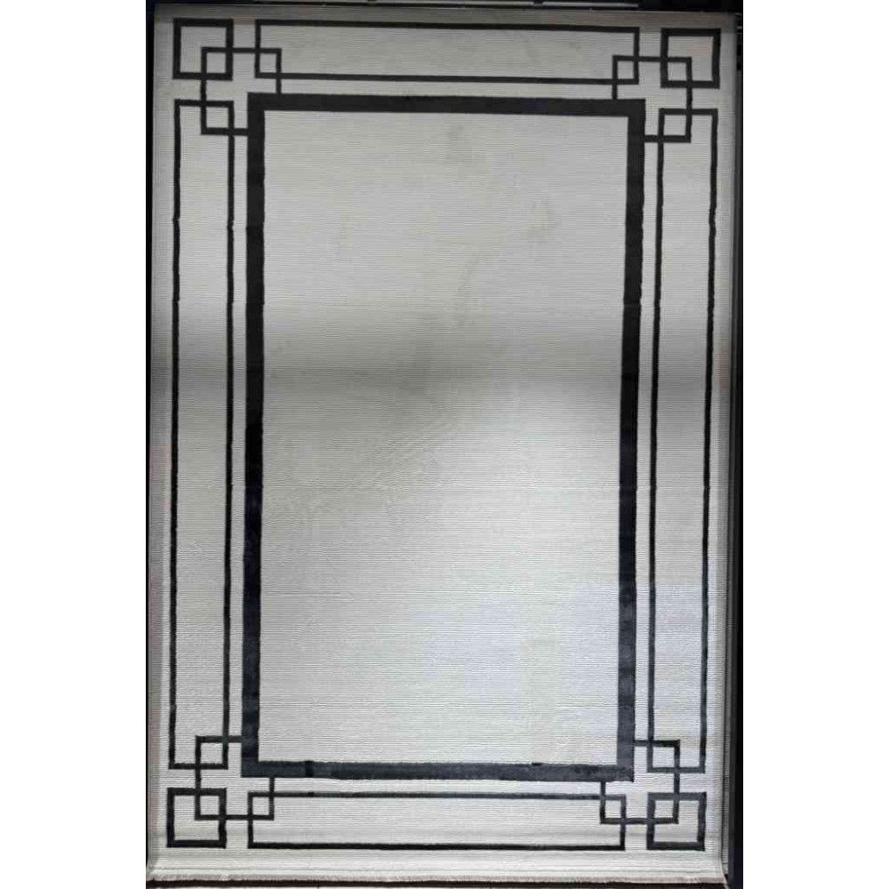 سجاد تركي برواز مودرن 76 ابيض اسود مقاس 50*80 سجاد تركي برواز مودرن 76 ابيض اسود مقاس 50*80