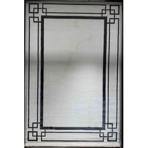 سجاد تركي برواز مودرن 76 ابيض اسود مقاس 50*80