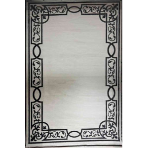 سجاد تركي برواز مودرن 78 ابيض اسود مقاس 300*400