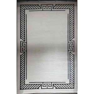 سجاد تركي برواز مودرن 83 ابيض اسود مقاس 150*220