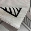 سجاد تركي برواز مودرن 83 ابيض اسود مقاس 150*220