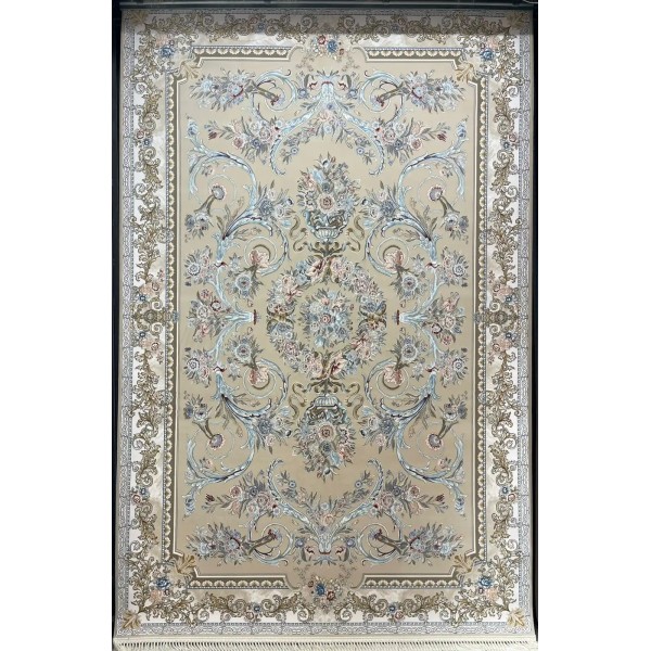 Iranian Sila 90148 beige Rug Size 400*500