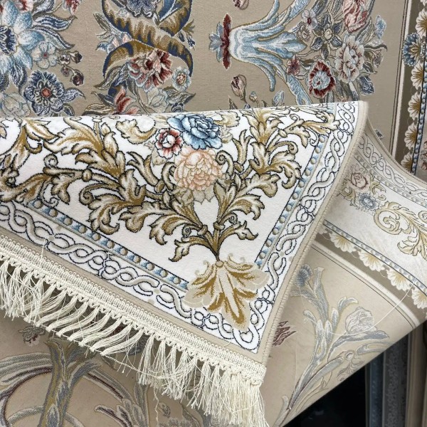 Iranian Sila 90148 beige Rug Size 400*500