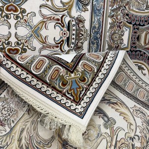 Iranian Sila 90145 Light Cream Rug Size 400*700