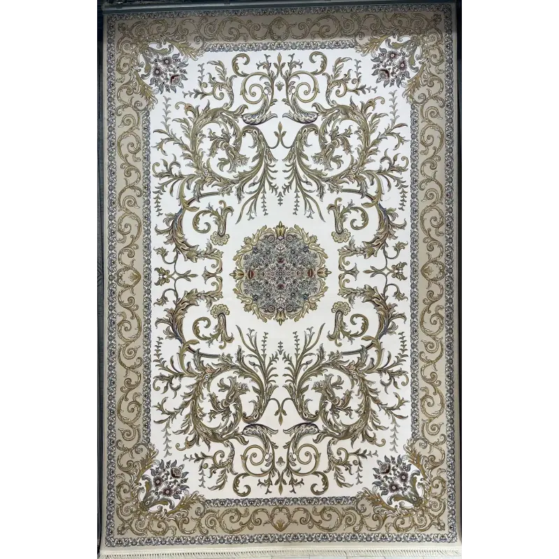 سجاد ايراني سيلا 100161 كريم مقاس 400*500 - سجاد ايراني