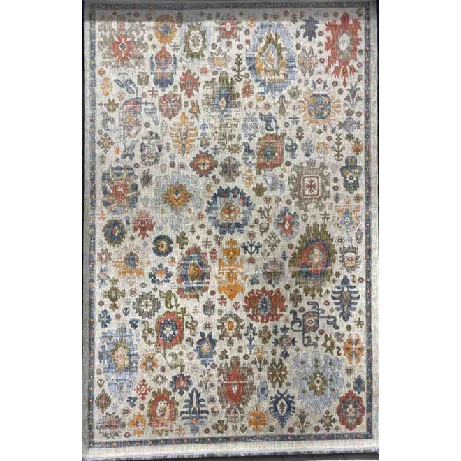 Turkish Bohemian Techno Rug KO35A Beige Multi Size 250*350