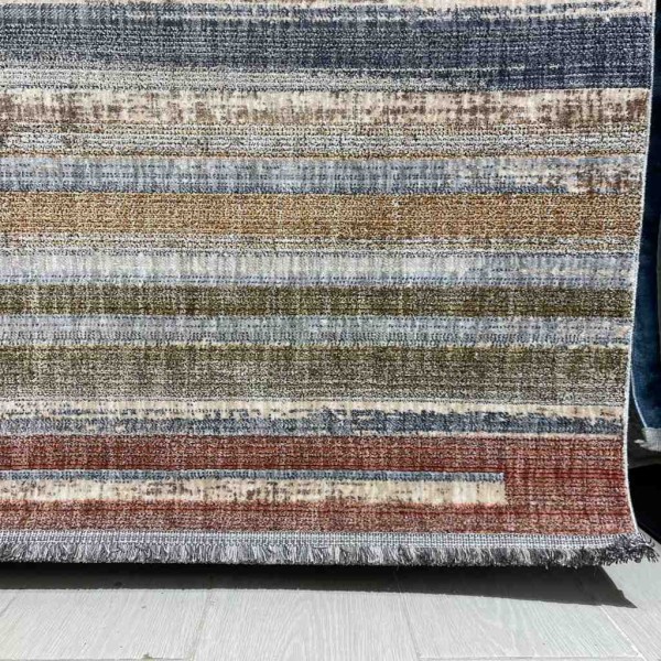 Turkish Bohemian Techno Rug KO38B Beige Multi Size 150*220