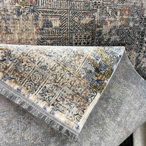Turkish Bohemian Techno Rug KO41A Beige Multi Size 150*220