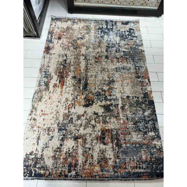 Turkish Bohemian Techno Rug KO50A Beige Multi Size 100*200