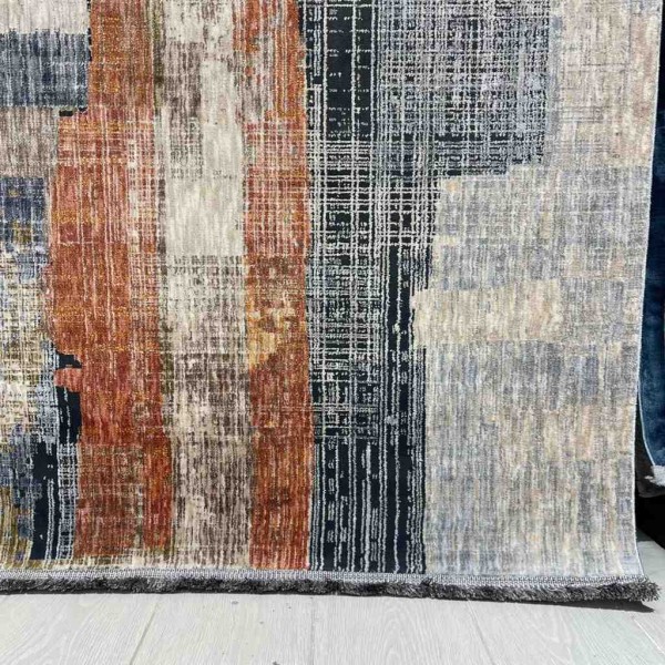 Turkish Bohemian Techno Rug KO53A Beige Multi Size 80*150