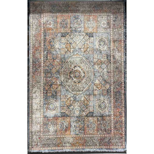 سجاد بوهيمي تركي تكنو KO63B بيج مولتي مقاس 150*220
