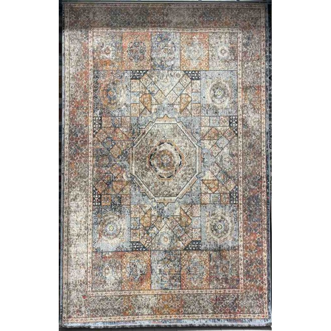 سجاد بوهيمي تركي تكنو KO63B بيج مولتي مقاس 150*220