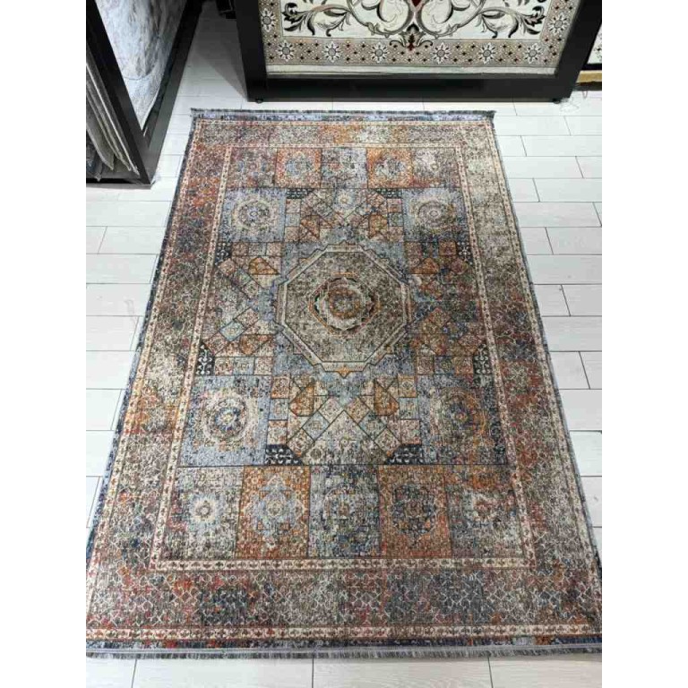 سجاد بوهيمي تركي تكنو KO63B بيج مولتي مقاس 150*220
