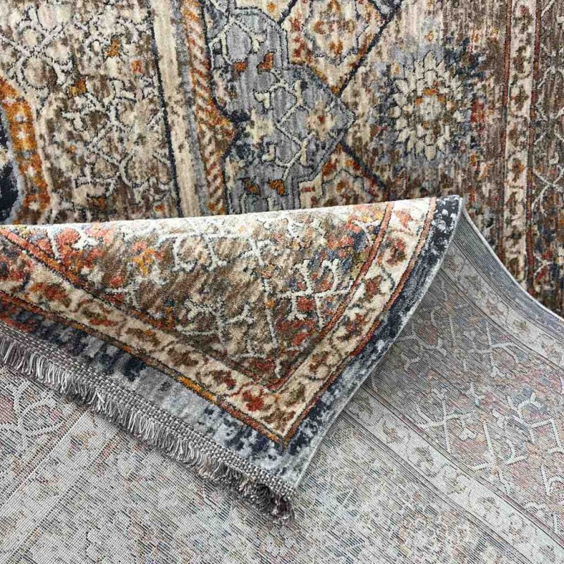 سجاد بوهيمي تركي تكنو KO63B بيج مولتي مقاس 100*200