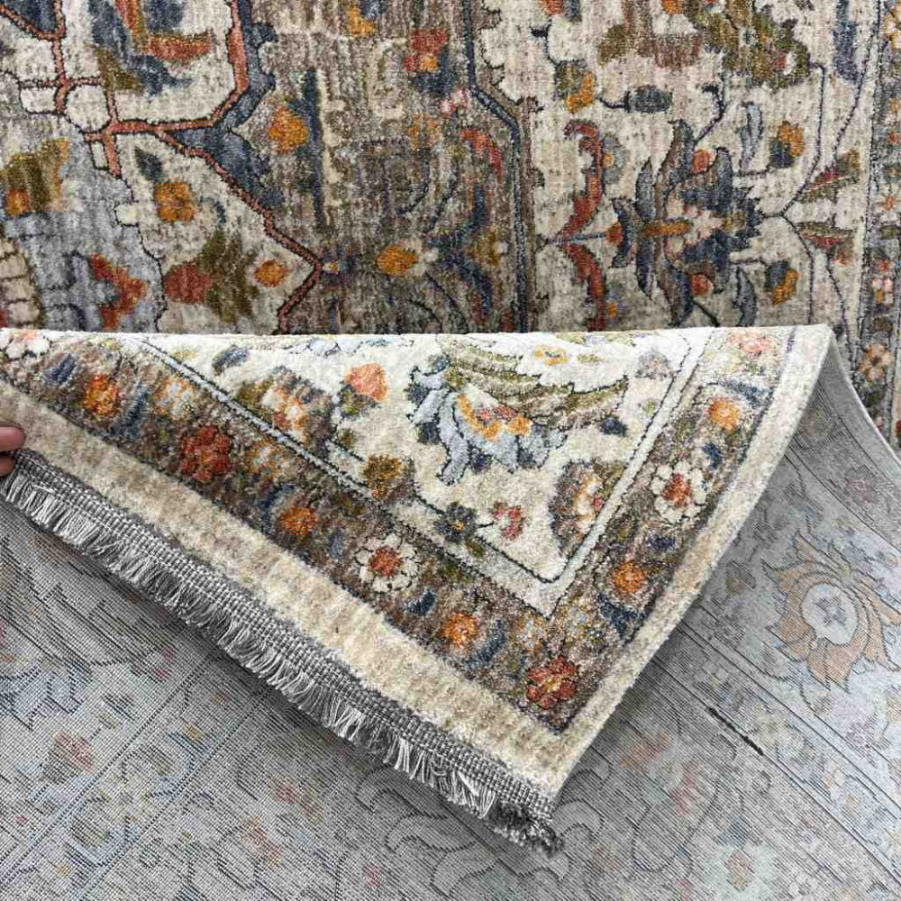 سجاد بوهيمي تركي تكنو KO65A بيج مولتي مقاس 150*220