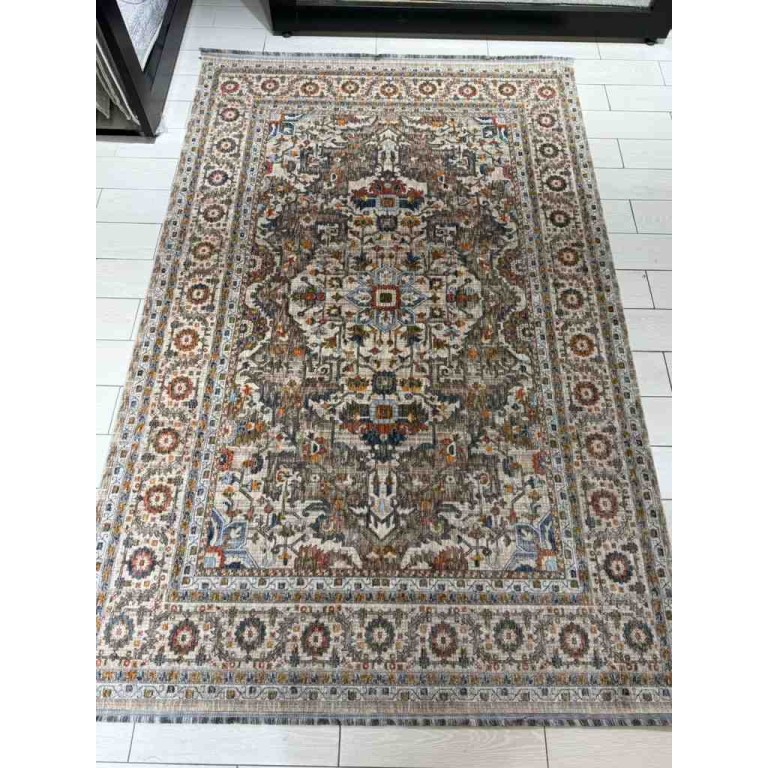 Turkish Bohemian Techno Rug KO66A Beige Size 250*350