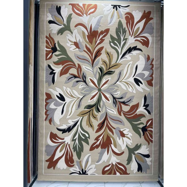 Turkish rug ANATOLIA French pattern D0034 Light beige cream size 400*500