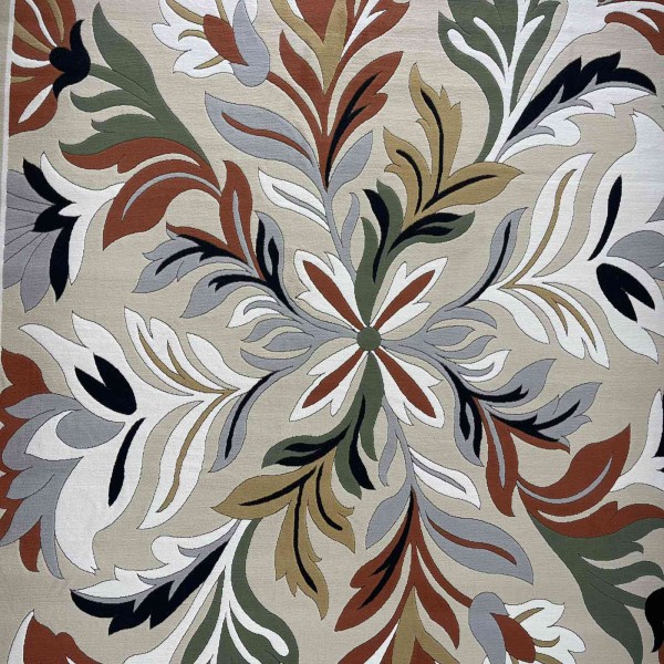 Turkish rug ANATOLIA French pattern D0034 Light beige cream size 400*500