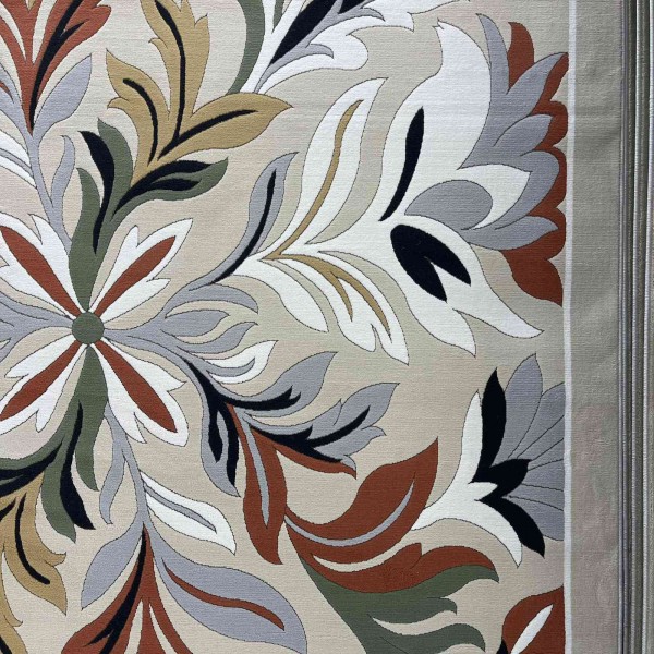 Turkish rug ANATOLIA French pattern D0034 Light beige cream size 400*500