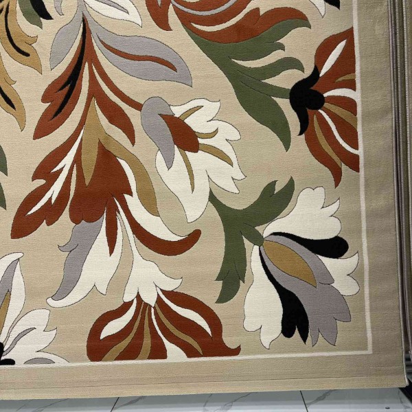 Turkish rug ANATOLIA French pattern D0034 Light beige cream size 400*500