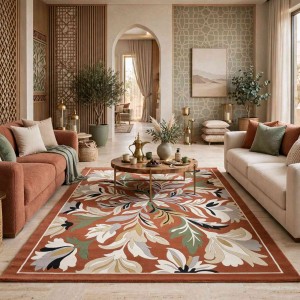 سجاد تصميم كوري نقش فرنسي تركي اناتوليا D0034 كورال كوكم تيلا مقاس 400*500