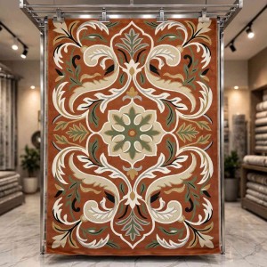 Turkish rug ANATOLIA French pattern D0036 CORAL COKME TILE size 80*150